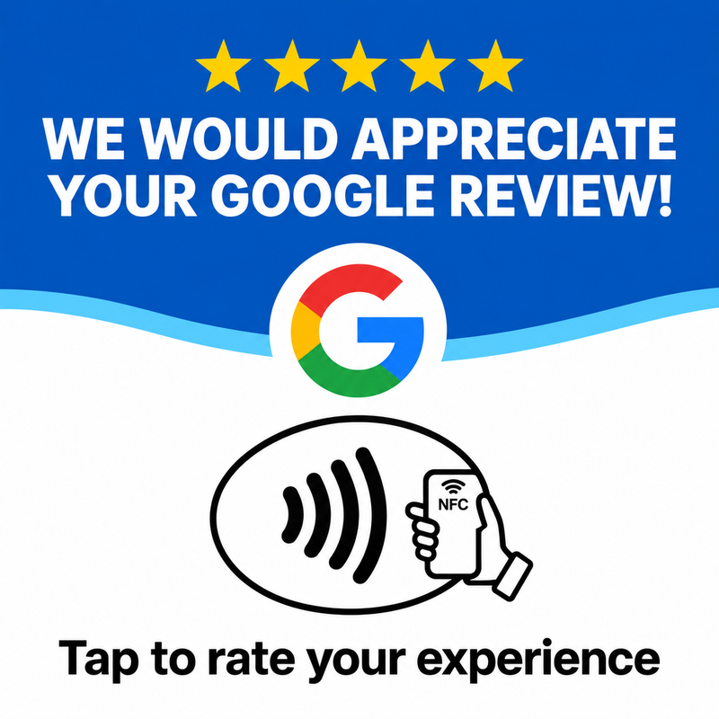 Embrace Expansions Google Review NFC Plaque